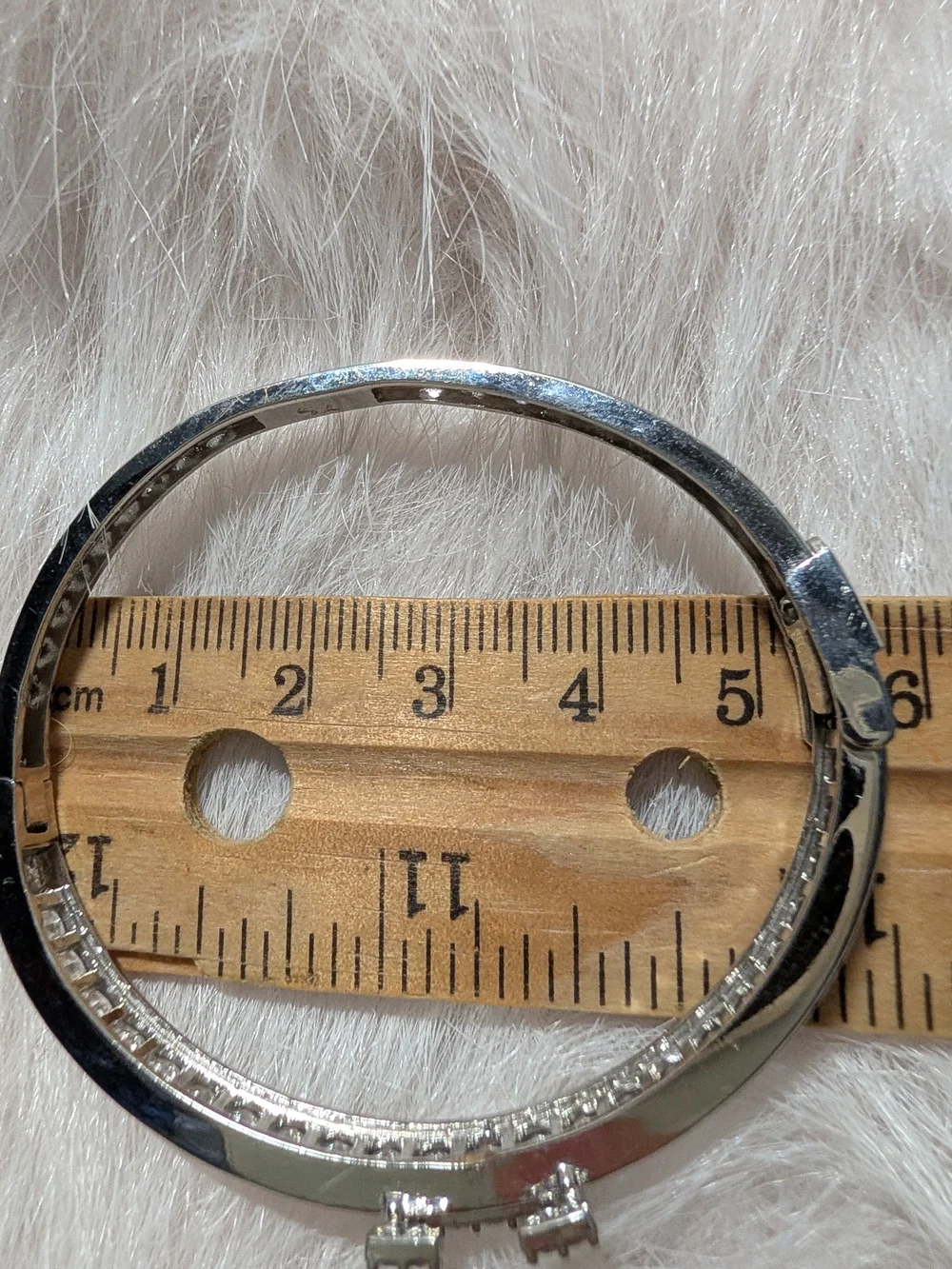 Elegant Silver-Tone Crystal 